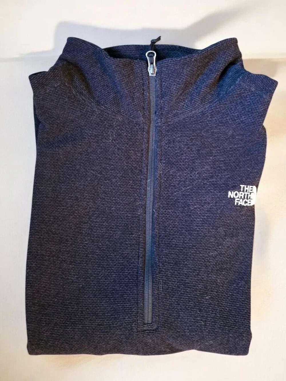 The North Face XL Black 1/4 Zip Fleece Pullover Jacket Men's Outdoor Hiking Logo